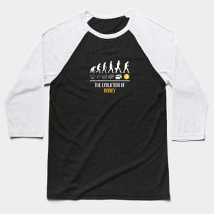 Elon Musk Bitcoin BTC Evolution of Money Baseball T-Shirt